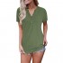 MISFAY Women's Henley Tops for Women Summer Short Sleeve Button Up V Neck Casual Blouse Tops