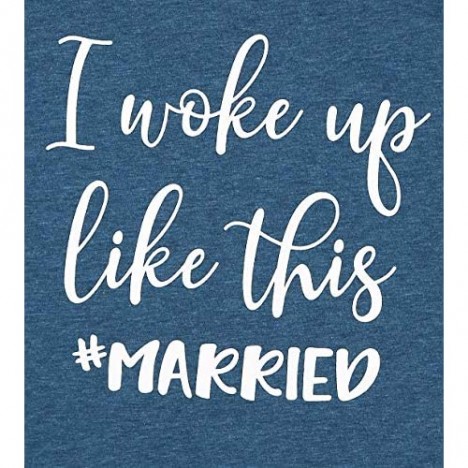 I Woke Up Like This Married Tank Top Women Bride Honeymoon Vacation Tanks Wedding Gift Shirt Vest