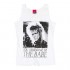 TruffleShuffle Womens White You Remind Me of The Babe Bowie Labyrinth Fitted Vest