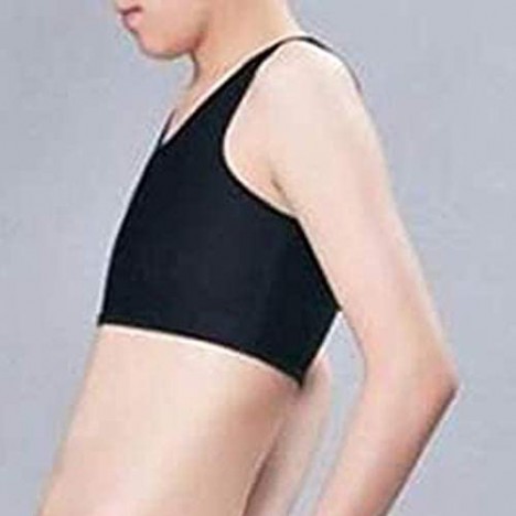 Yanwuuh Corset Vest Fashion Compression Chest Binder Women Sleeveless Solid Short Tank Tops Color