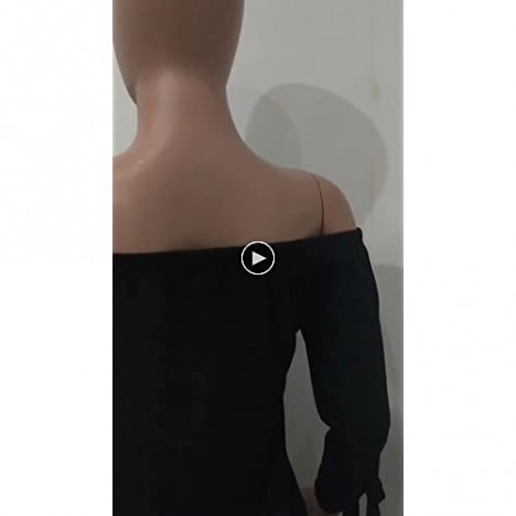 OLUOLIN Women's Casual Letter Print Off Shoulder Long Sleeve Bowknot Sides Slit Loose Long T-Shirt Maxi Dress