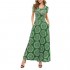 ZABERRY Women's Short Sleeve Round Neck Casual Summer Flowy Maxi Dresses with Pockets